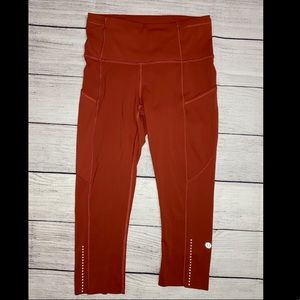 Lululemon Fast Free Crop Size 4